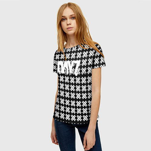 Женская футболка Dayz крестики / 3D-принт – фото 3