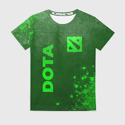 Футболка женская Dota - green gradient вертикально, цвет: 3D-принт