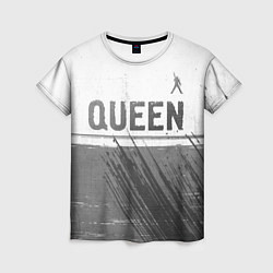 Футболка женская Queen - white gradient посередине, цвет: 3D-принт
