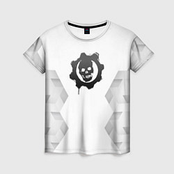 Футболка женская Gears of War white poly, цвет: 3D-принт