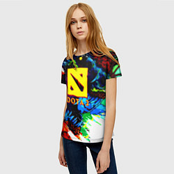 Футболка женская Dota monster, цвет: 3D-принт — фото 2