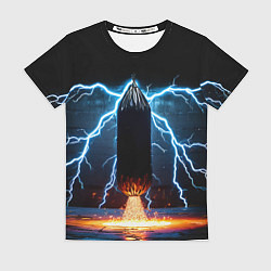 Футболка женская Боксерская груша и молния, цвет: 3D-принт