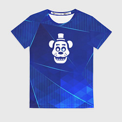 Футболка женская FNAF blue poly, цвет: 3D-принт