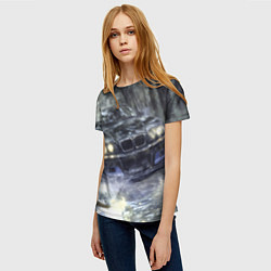 Футболка женская БМВ брызги из под колес, цвет: 3D-принт — фото 2