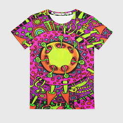 Женская футболка Кислотные грибы оптические