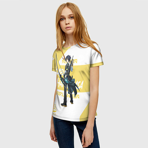 Женская футболка Асаба Харумаса - ZZZ / 3D-принт – фото 3