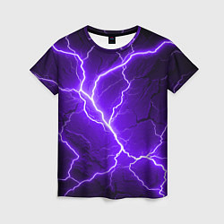 Женская футболка Color purple black