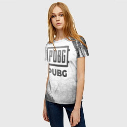 Футболка женская PUBG - white gradient, цвет: 3D-принт — фото 2