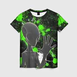 Футболка женская Инопланетянин и его эктоплазма, цвет: 3D-принт