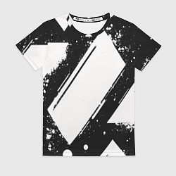 Футболка женская Color black white, цвет: 3D-принт