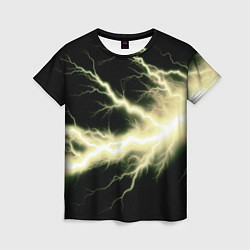 Футболка женская Lightning yellow, цвет: 3D-принт