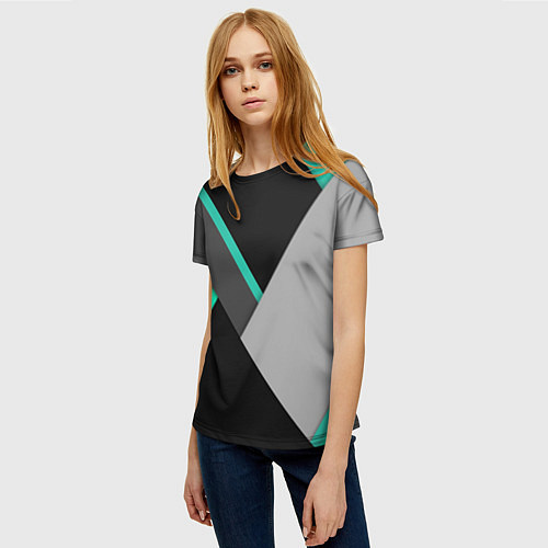 Женская футболка Multicoloured / 3D-принт – фото 3