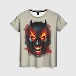 Футболка женская Огенный Бэтмент, цвет: 3D-принт