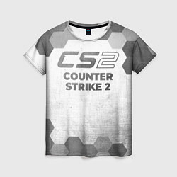 Женская футболка Counter Strike 2 - white gradient