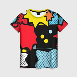 Футболка женская Поп абстракция, цвет: 3D-принт