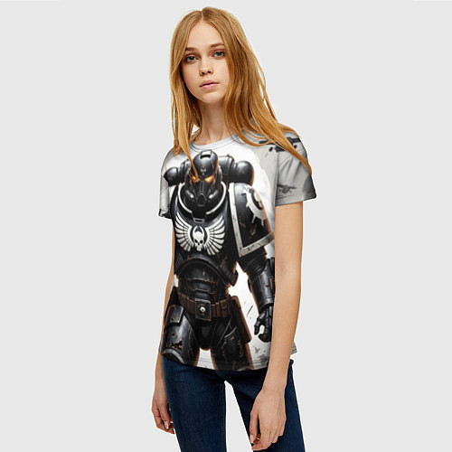 Женская футболка Warhammer 40k космодесант / 3D-принт – фото 3