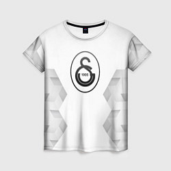 Футболка женская Galatasaray white poly, цвет: 3D-принт