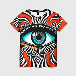 Футболка женская Глаз, цвет: 3D-принт