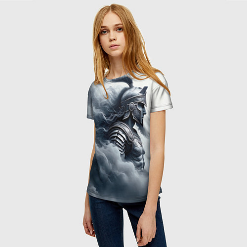 Женская футболка Спартанский воин / 3D-принт – фото 3