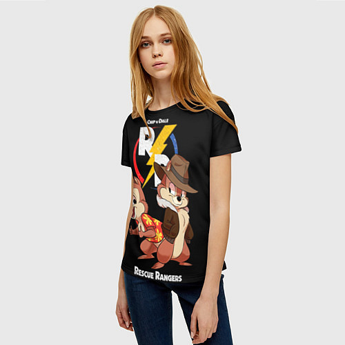 Женская футболка Чип и Дейл - rescue rangers / 3D-принт – фото 3