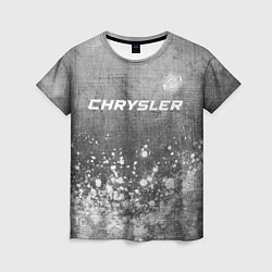 Футболка женская Chrysler - grey gradient посередине, цвет: 3D-принт