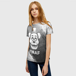 Футболка женская FNAF - grey gradient, цвет: 3D-принт — фото 2