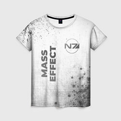 Футболка женская Mass Effect - white gradient вертикально, цвет: 3D-принт