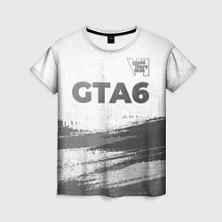 Футболка женская GTA6 - white gradient посередине, цвет: 3D-принт