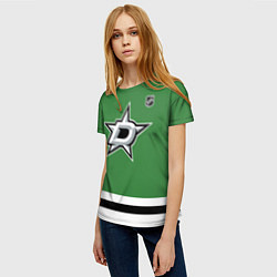 Футболка женская Dallas Stars - NHL team, цвет: 3D-принт — фото 2