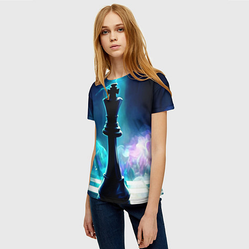 Женская футболка Дымовая партия / 3D-принт – фото 3