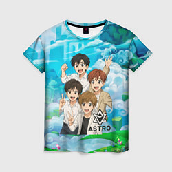 Футболка женская Astro в аниме стиле, цвет: 3D-принт