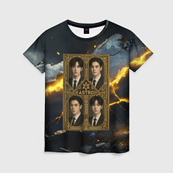 Футболка женская Astro в золотой рамке, цвет: 3D-принт