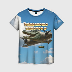 Футболка женская Bombardino Crocodillo мем, цвет: 3D-принт