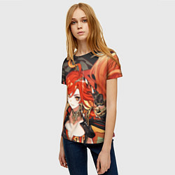 Футболка женская Mavuika Genshin Impact, цвет: 3D-принт — фото 2