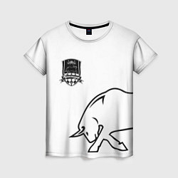 Футболка женская ФК Краснодар - бык, цвет: 3D-принт