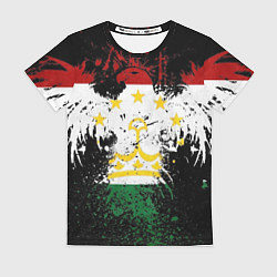 Футболка женская Таджикистан, цвет: 3D-принт