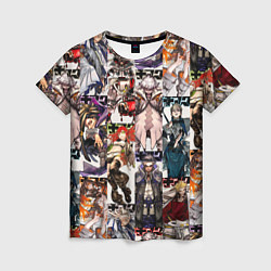 Футболка женская Гачиакута герои, цвет: 3D-принт