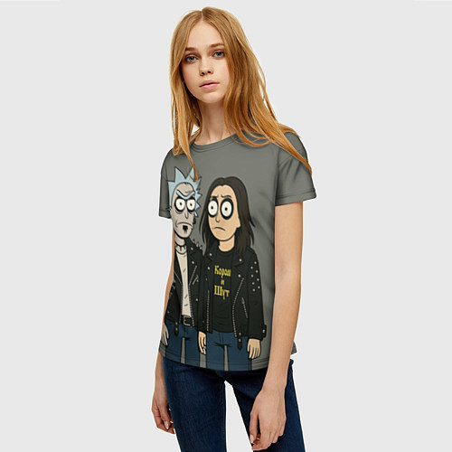 Женская футболка КиШ - Рик и Морти / 3D-принт – фото 3