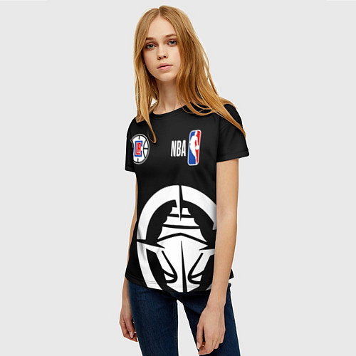 Женская футболка Клипперс - НБА команда / 3D-принт – фото 3