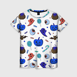 Футболка женская Halloween white, цвет: 3D-принт