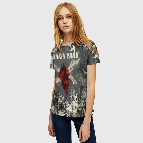 Женская футболка Linkin Park - Hybrid Theory / 3D-принт – фото 3