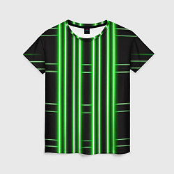 Женская футболка Neon green