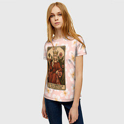 Футболка женская Леди Гага в виде карты Таро, цвет: 3D-принт — фото 2