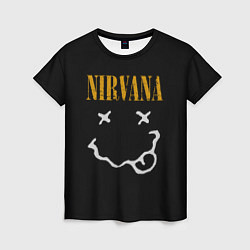 Футболка женская Nirvana rock music, цвет: 3D-принт