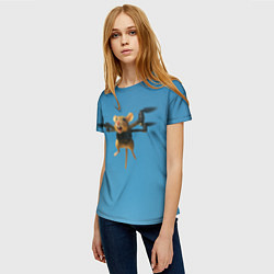 Футболка женская Маусини Кводрокоптини мем, цвет: 3D-принт — фото 2