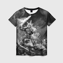 Футболка женская Робаут Жиллиман - Ультрамарины Warhammer, цвет: 3D-принт