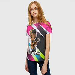 Футболка женская XXXTentacion в мультяшном стиле, цвет: 3D-принт — фото 2