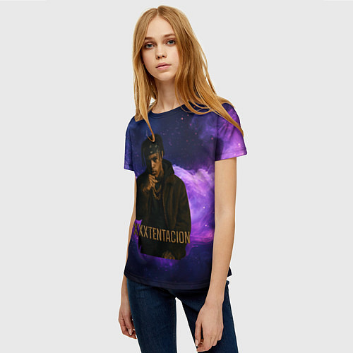 Женская футболка XXXTentacion - кулак / 3D-принт – фото 3