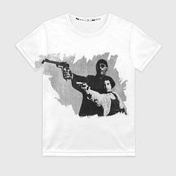 Женская футболка Леон рисунок