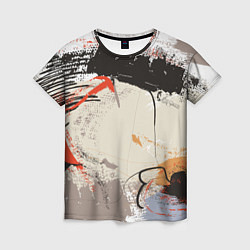 Футболка женская Современное искусство - размалёваная красками стен, цвет: 3D-принт